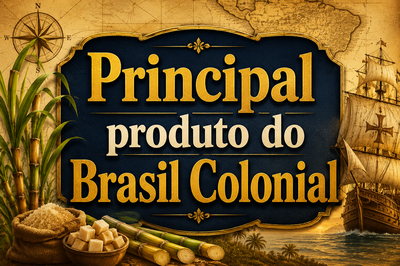 Qual foi o principal produto do Brasil Colonial?