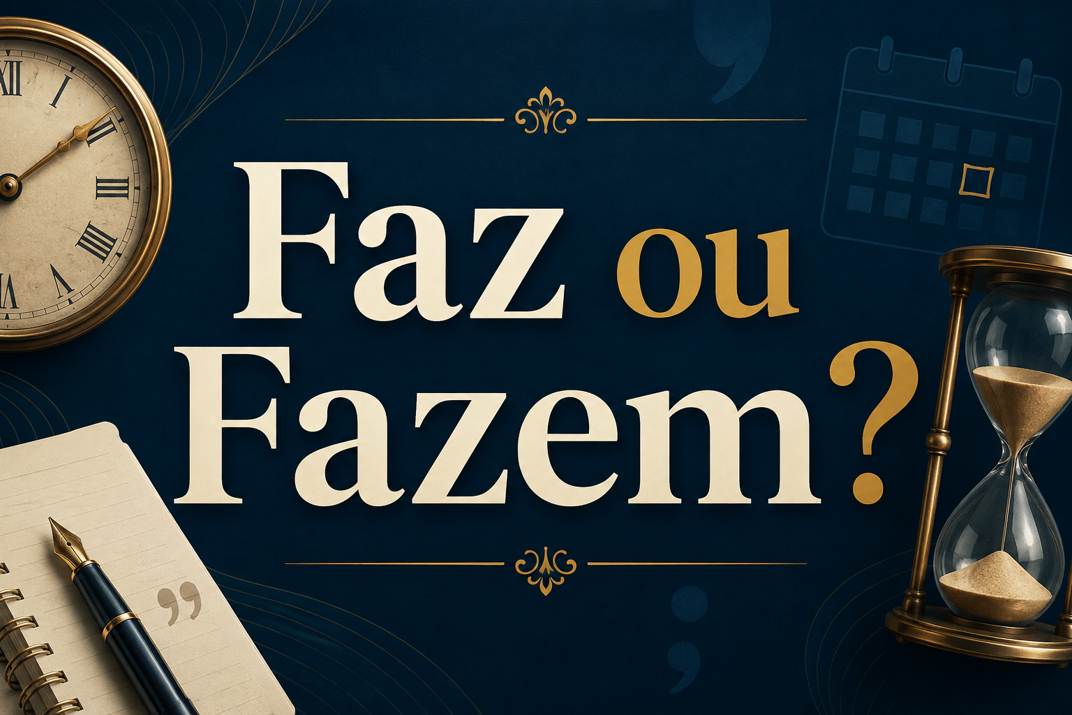 Faz ou Fazem Cinco Anos? Entenda a Regra do Verbo Fazer